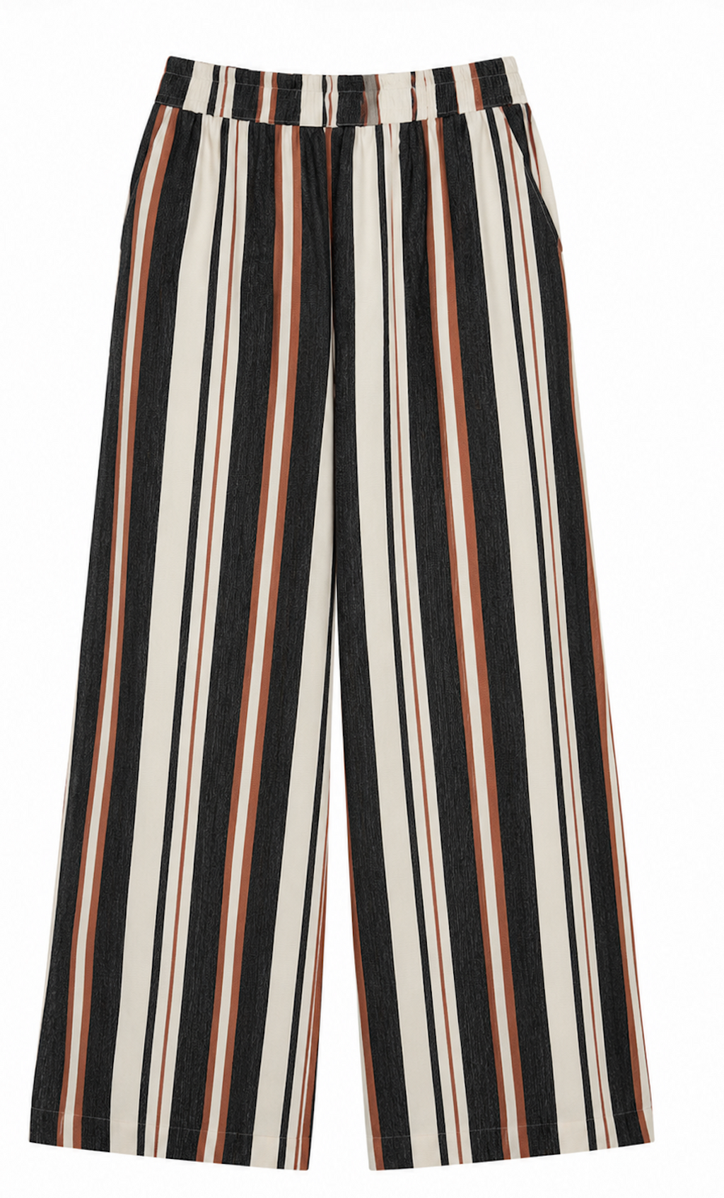 Striped Wide leg Linned Pants, Monki  - Size XS