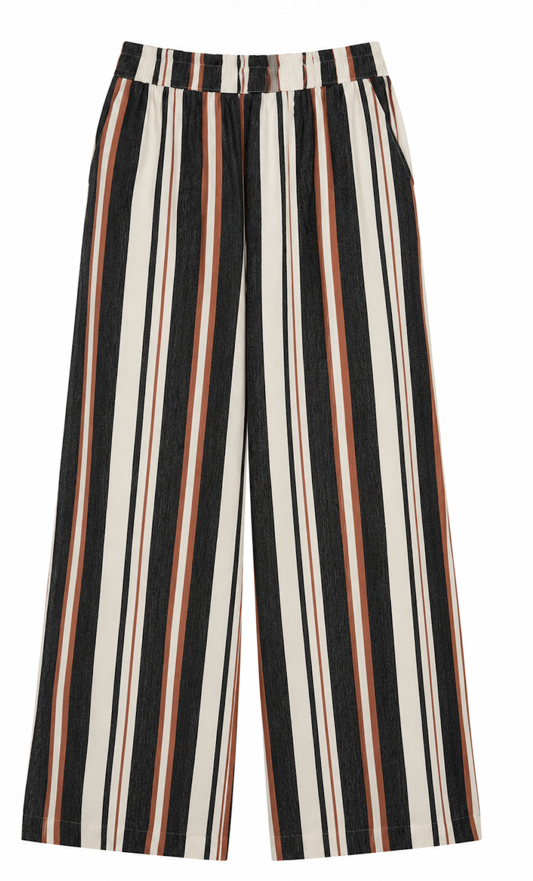 Striped Wide leg Linned Pants, Monki  - Size XS