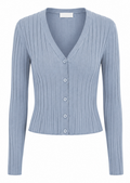 Pastel Blue Cropped ribbed cardigan, Monki – size M