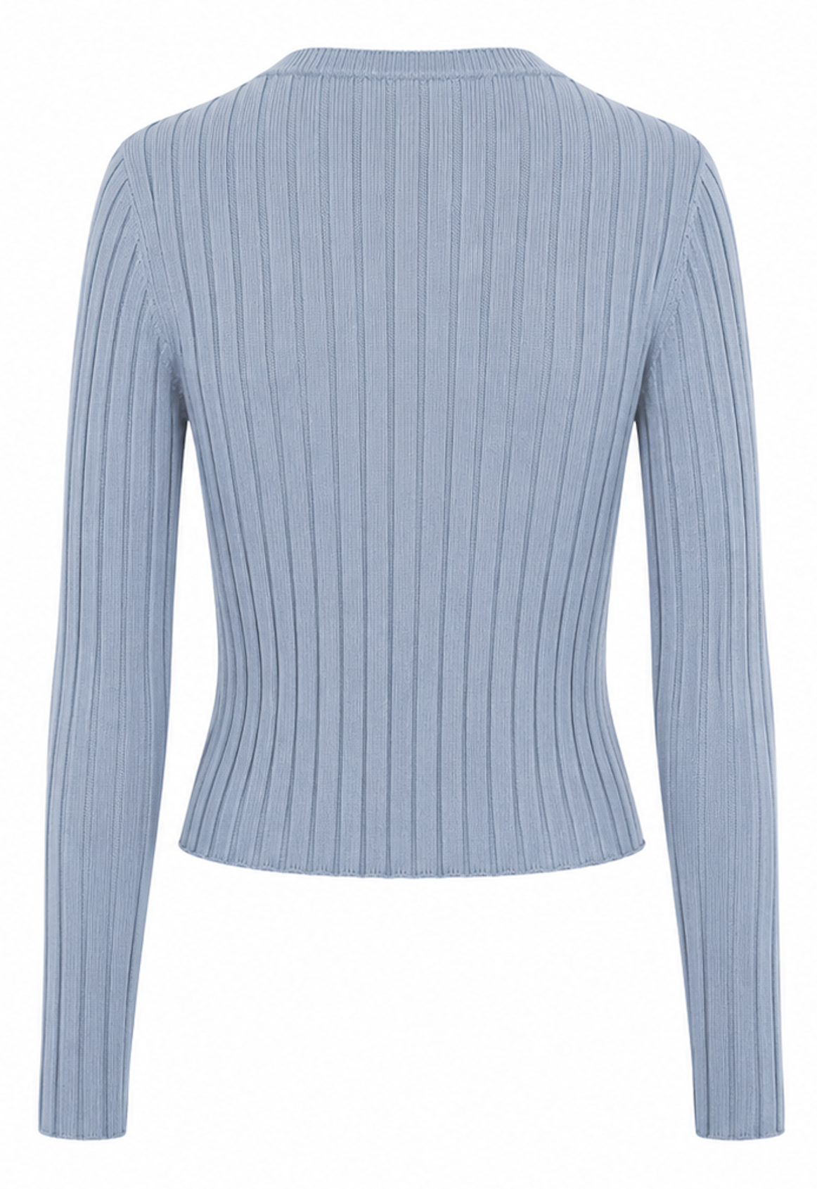 Pastel Blue Cropped ribbed cardigan, Monki – size M