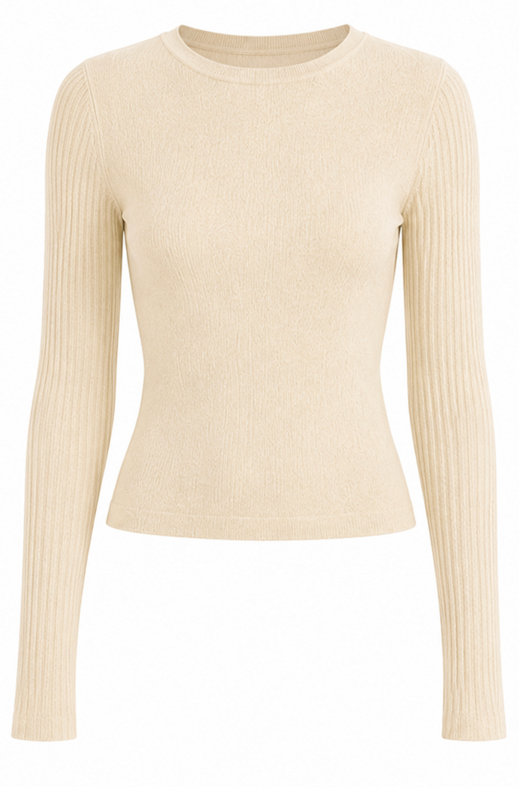Pastel Yellow ribbed knit long, NA-KD -Size S