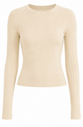 Pastel Yellow ribbed knit long, NA-KD -Size S