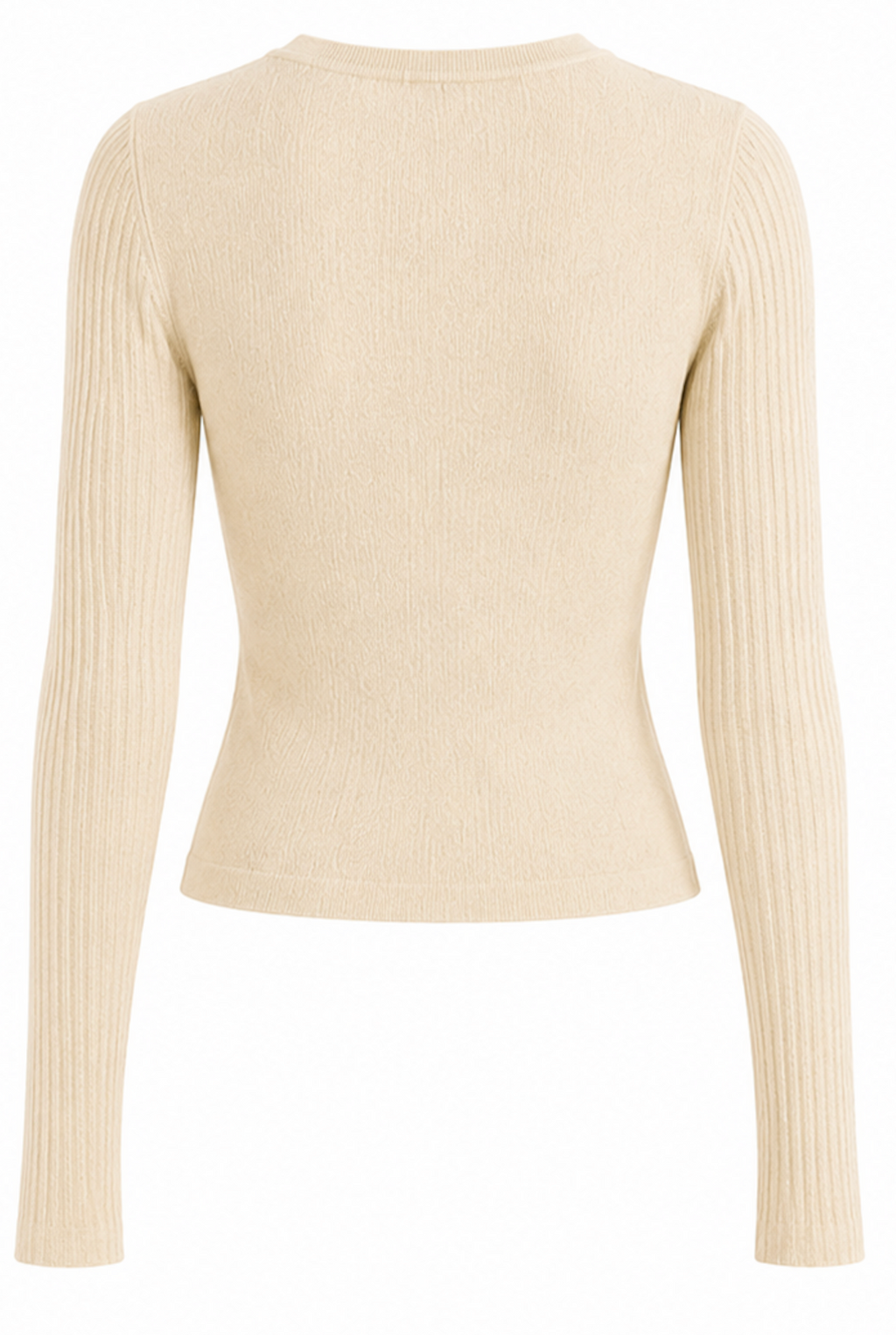 Pastel Yellow ribbed knit long, NA-KD -Size S