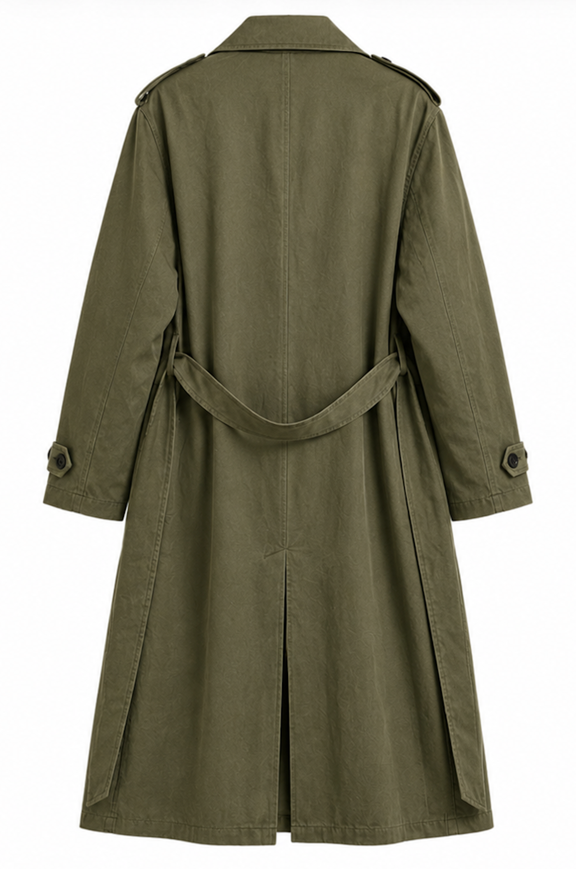 Olive Green Trenchcoat, Uniqlo - Size 34