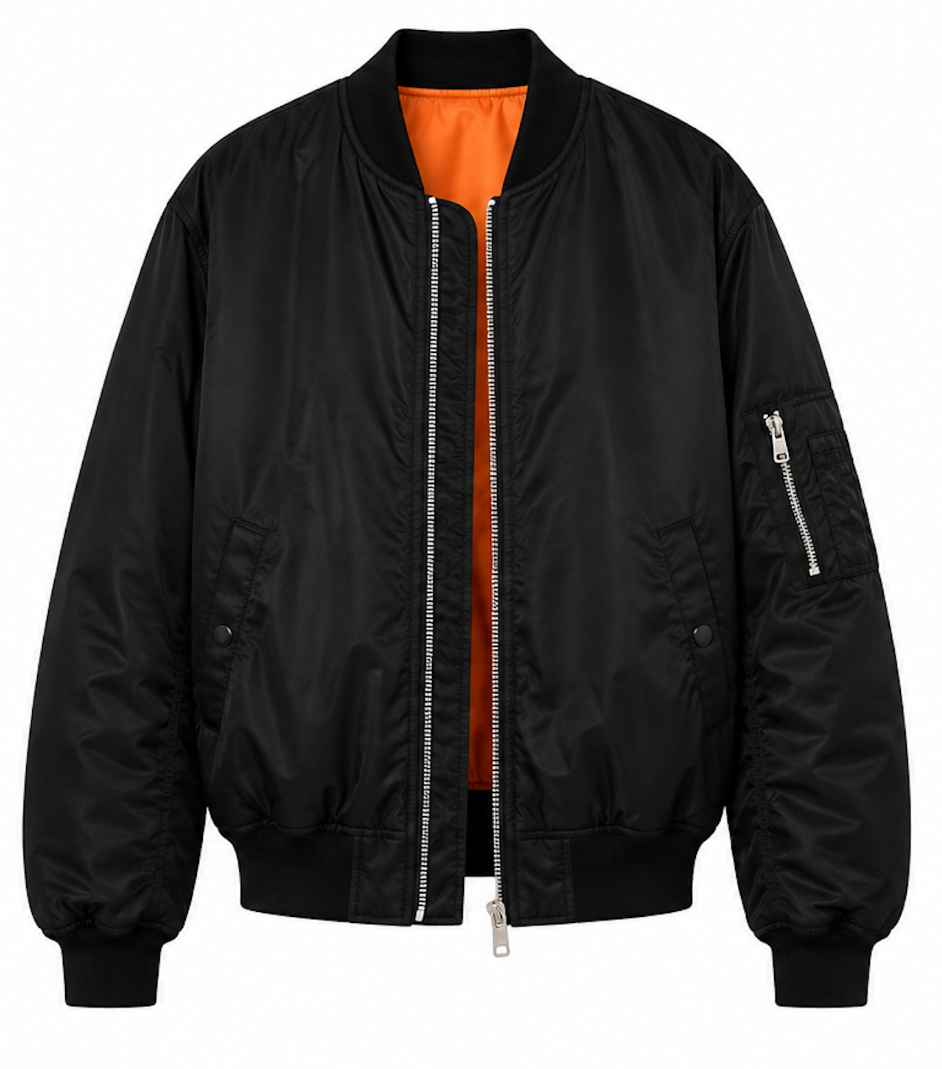 Black Bumper Jacket, A.O.CMS - Size M