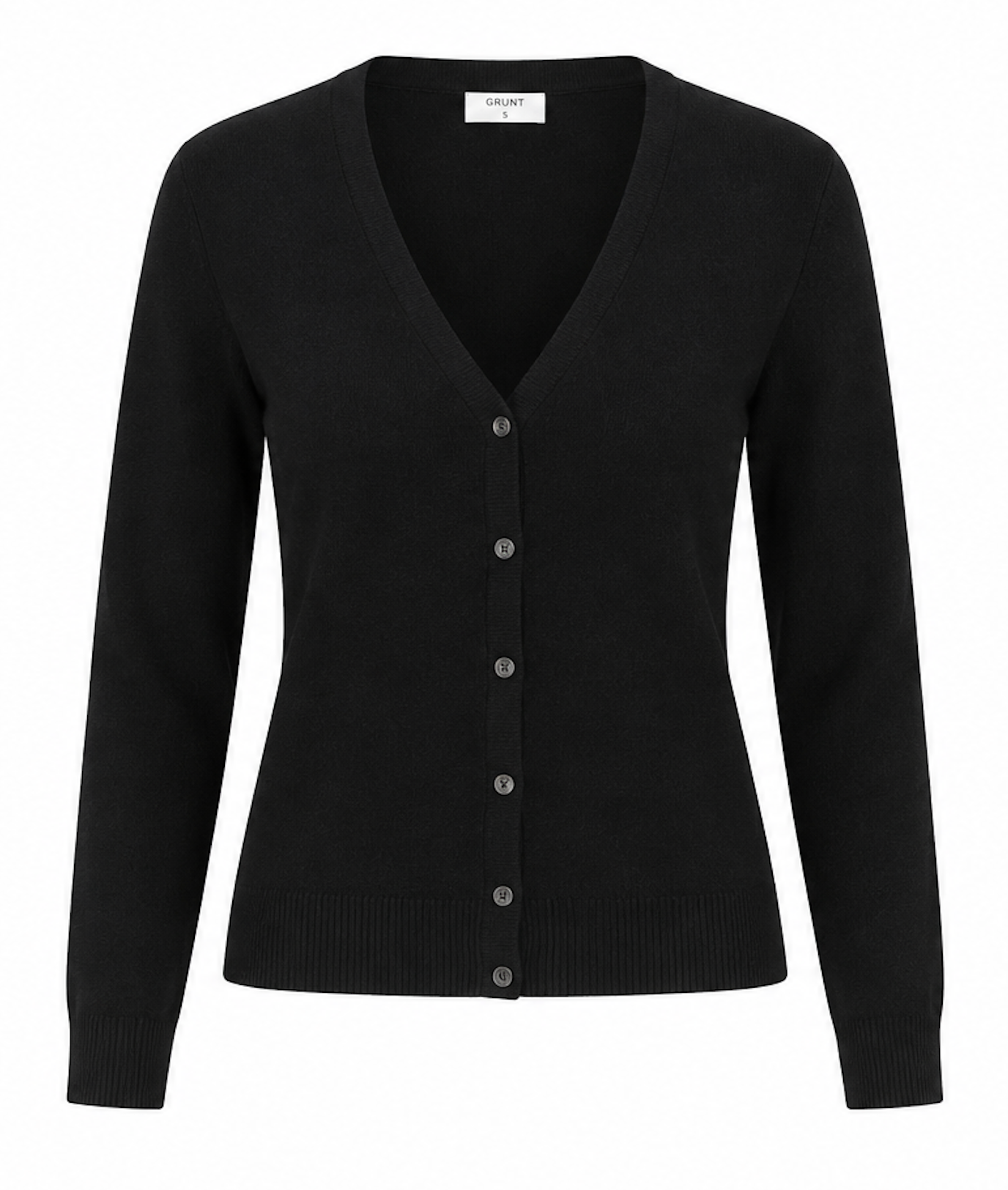 Black Fitted Cardigan, Saint Tropez - Size S