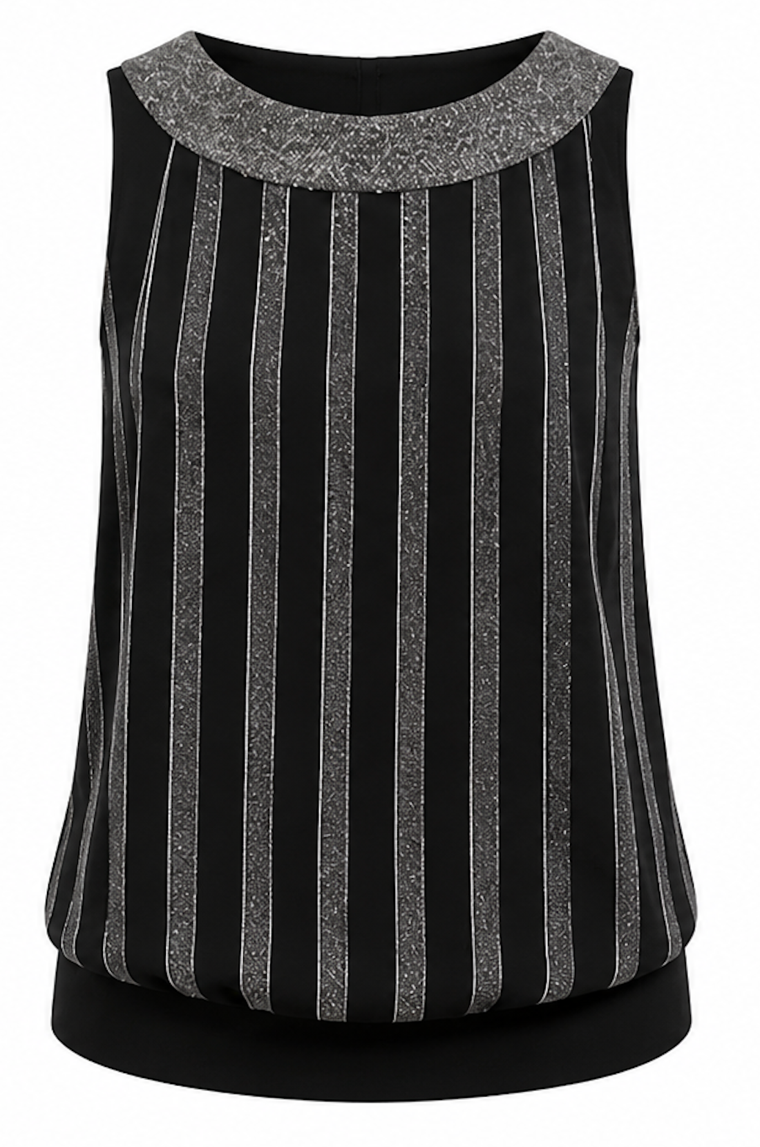 Black and silver mesh top, My Mia - Size M