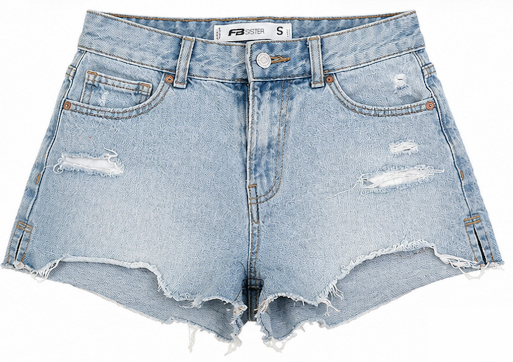 Light-wash Denim Shorts, FB Sister - Size S