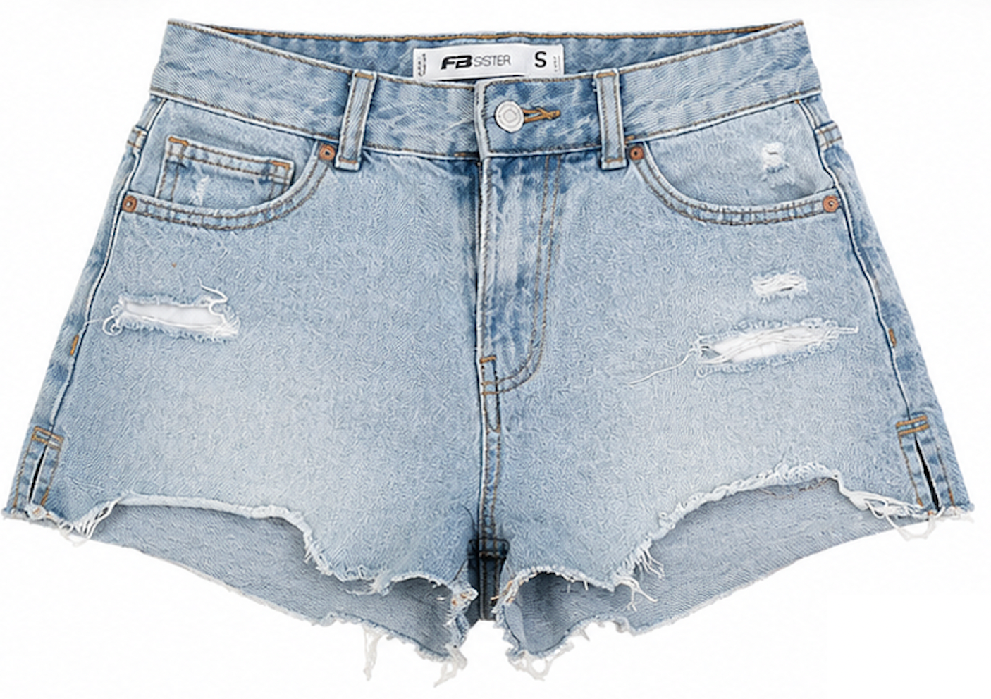 Light-wash Denim Shorts, FB Sister - Size S