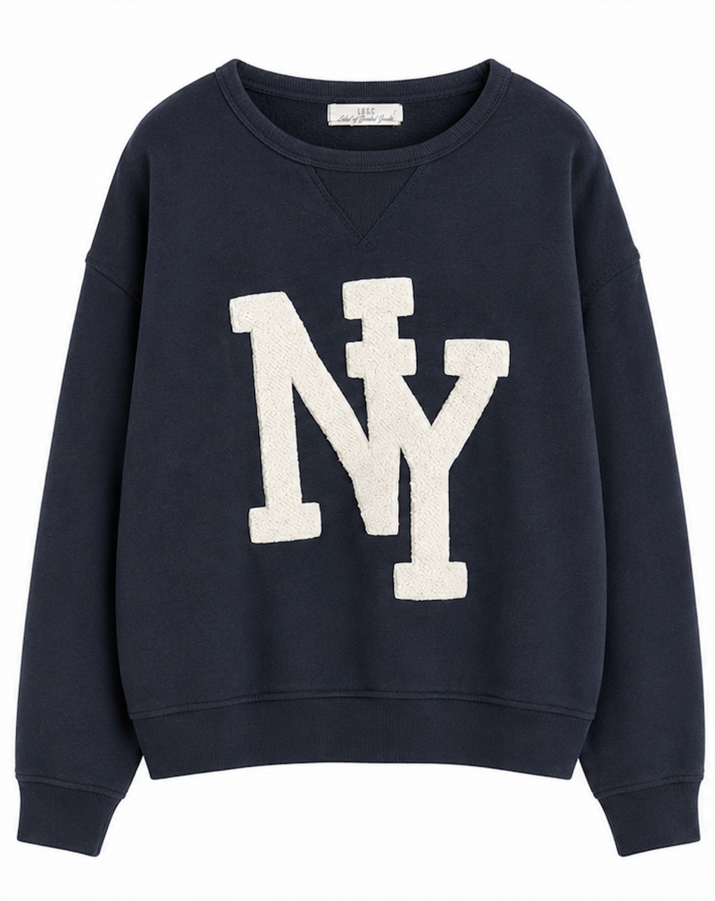 Cropped navy sweatshirt, H&M L.O.G.G.  – Size M