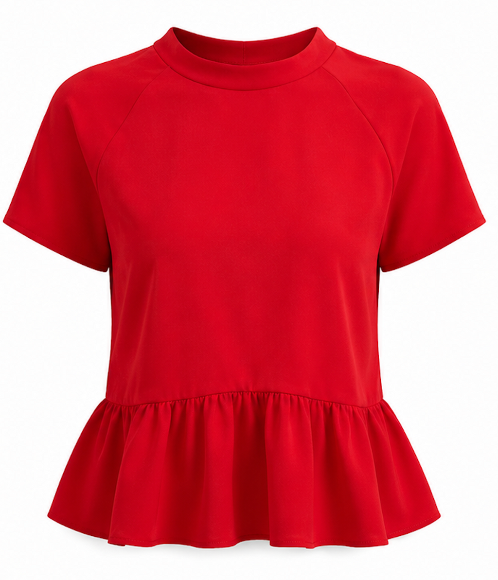 Red Blouse with open back, Envii - Size S
