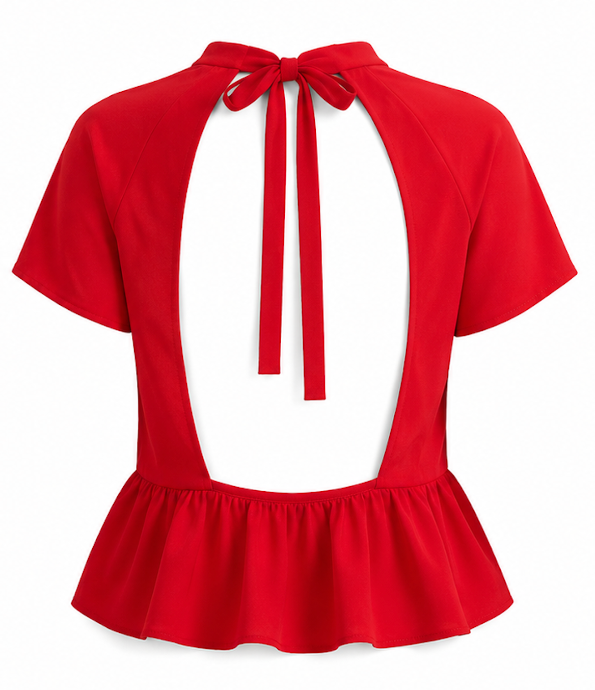 Red Blouse with open back, Envii - Size S