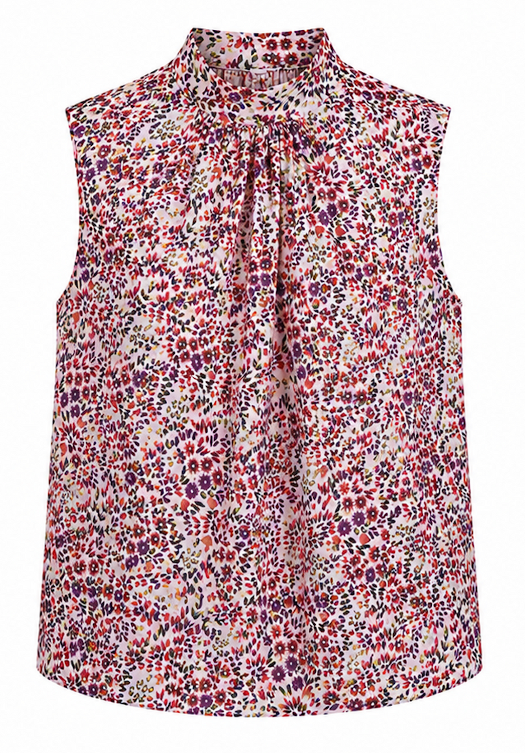 Floral sleeveless blouse, Mango - Size S