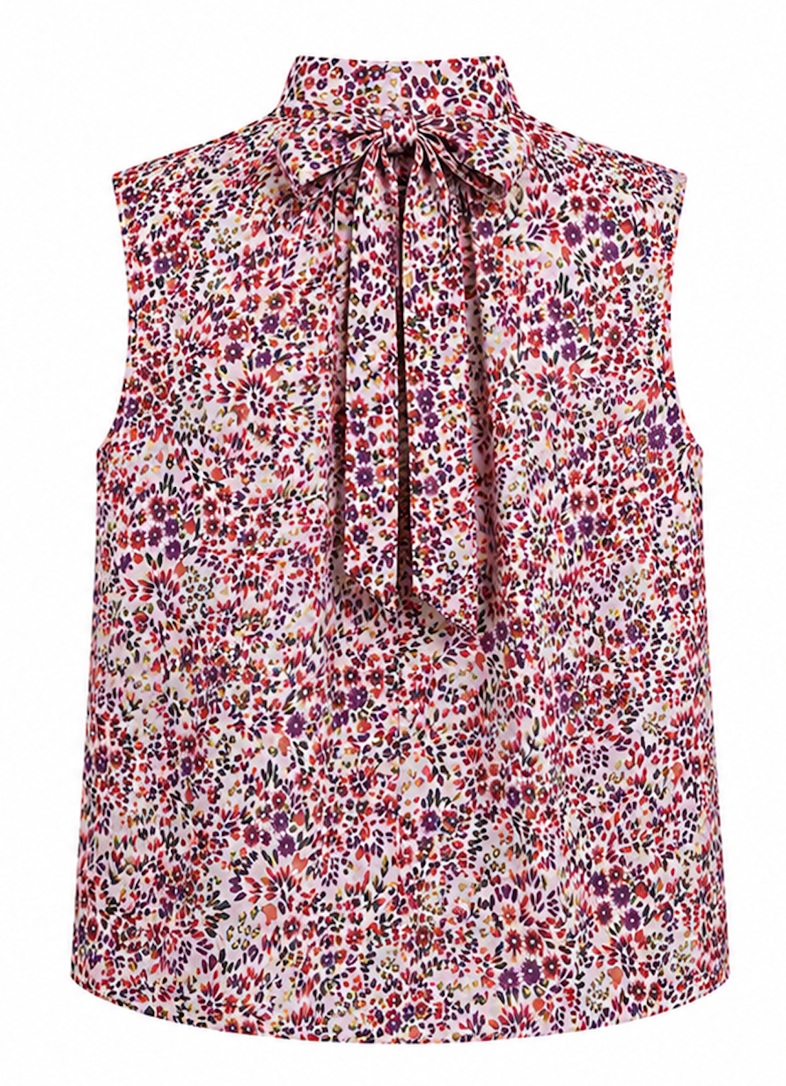 Floral sleeveless blouse, Mango - Size S