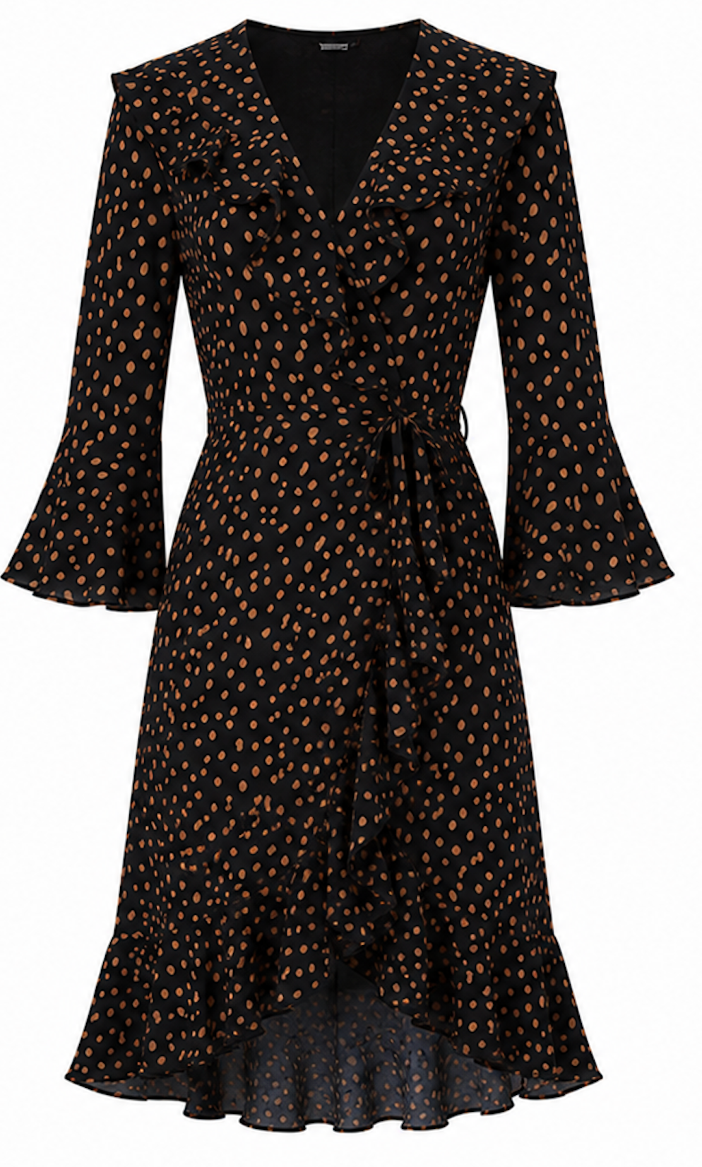 Ruffle Wrap midi Dress, Vero Moda - Size S