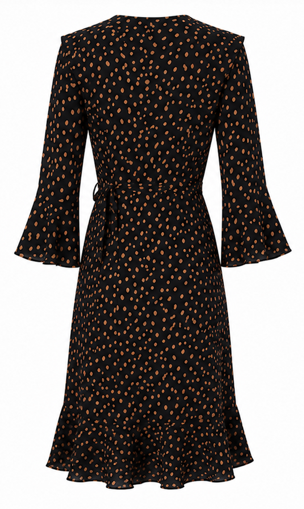 Ruffle Wrap midi Dress, Vero Moda - Size S