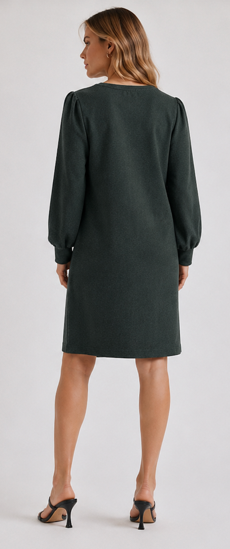 Dark Green dress, THERESE - Size M