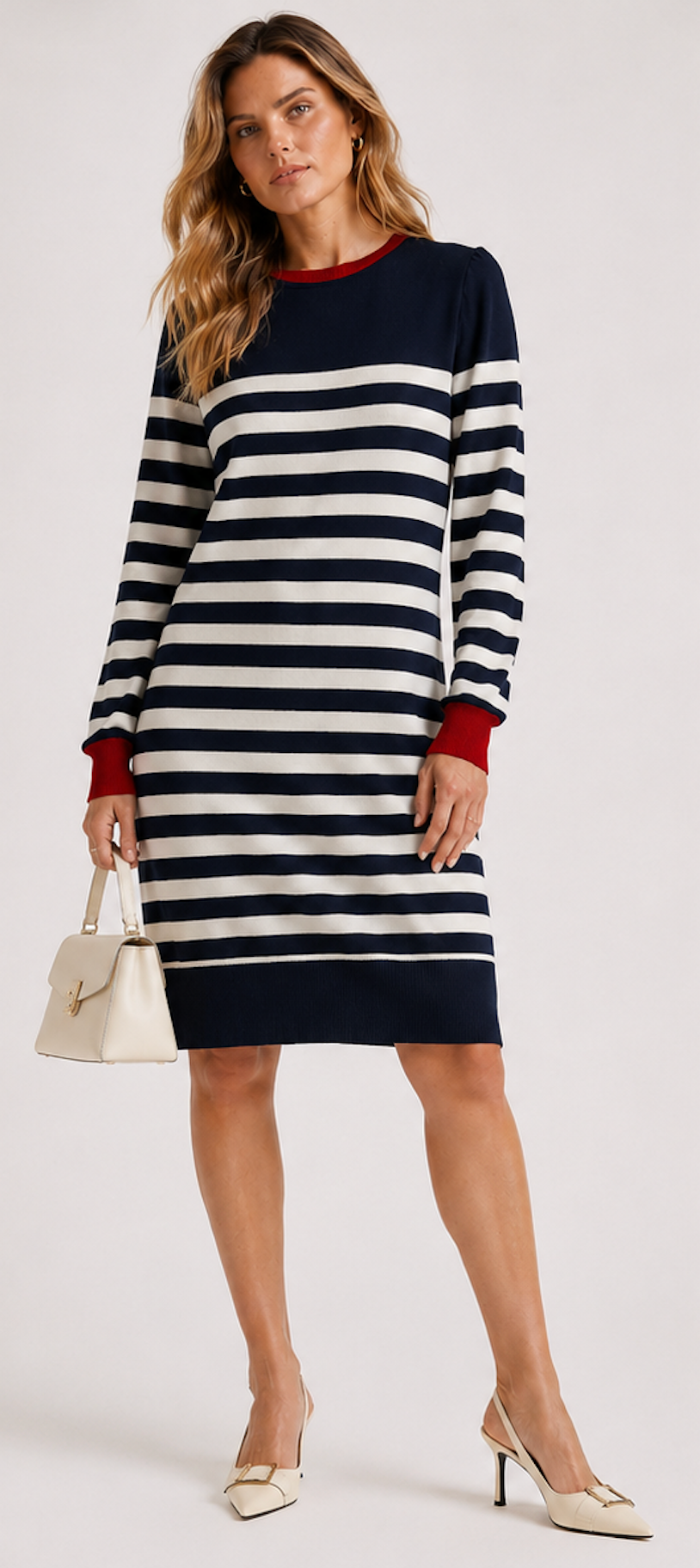Striped Sweater Dress, Vero Moda  – Size S