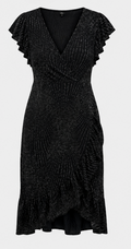 Black Glitter Cocktail dress, ONLY - Size Large