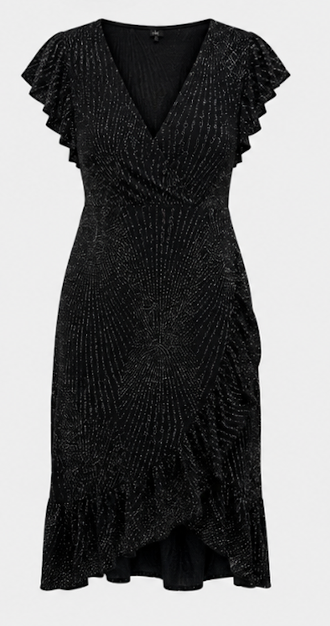 Black Glitter Cocktail dress, ONLY - Size Large