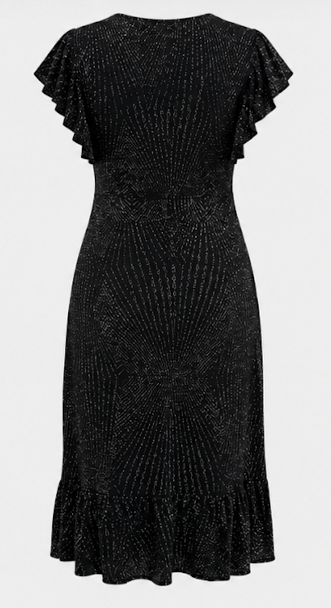 Black Glitter Cocktail dress, ONLY - Size Large