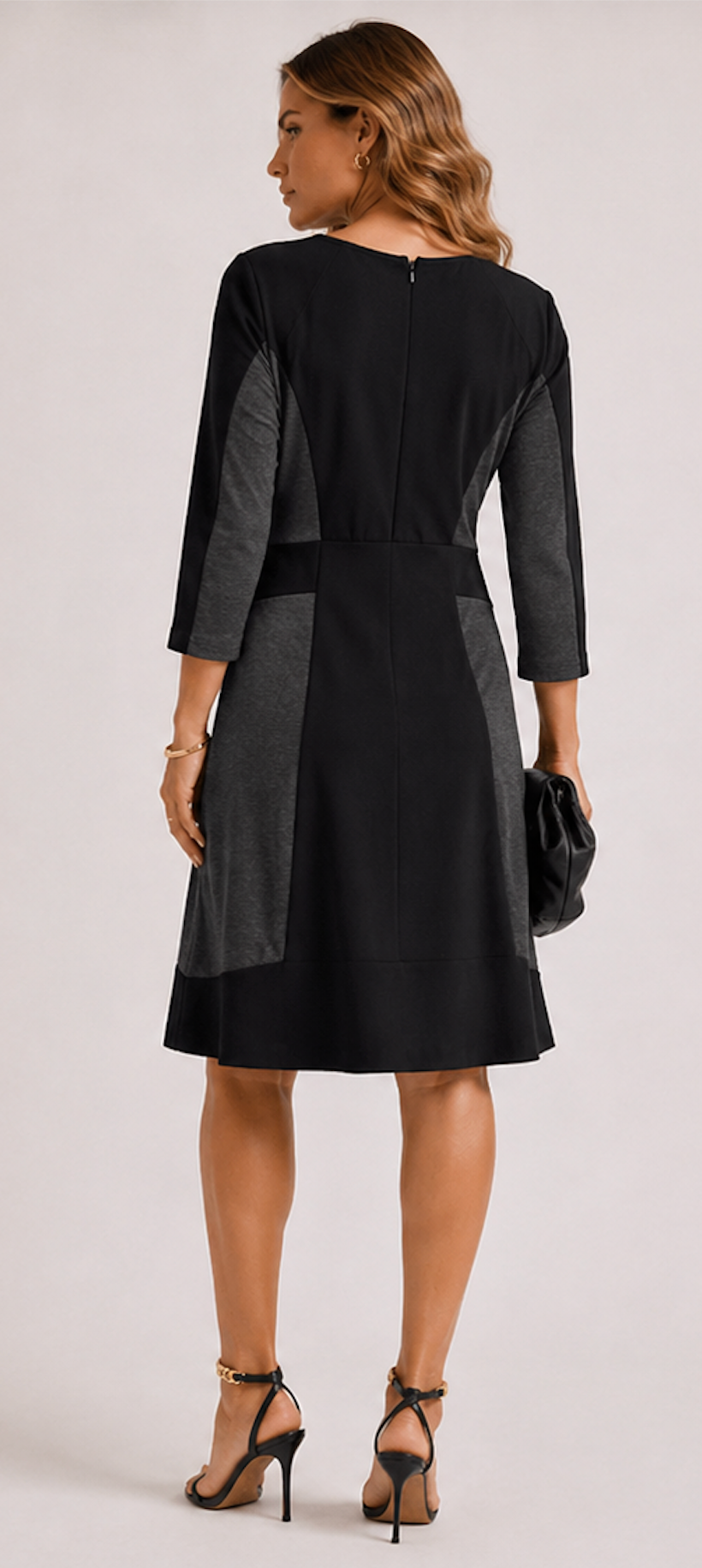 Color Block dress in black/grey, InWear  – Size 40