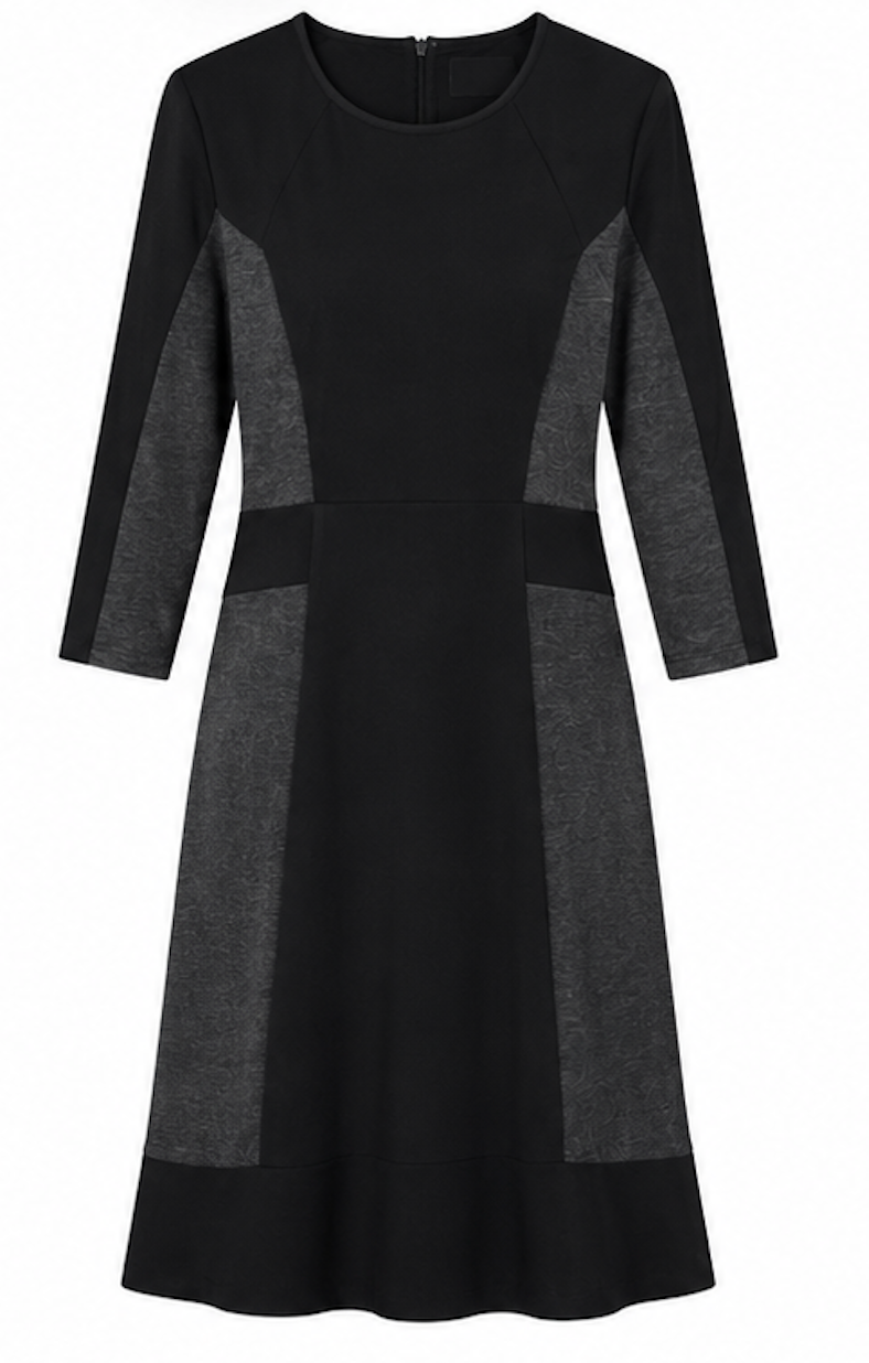 Color Block dress in black/grey, InWear  – Size 40