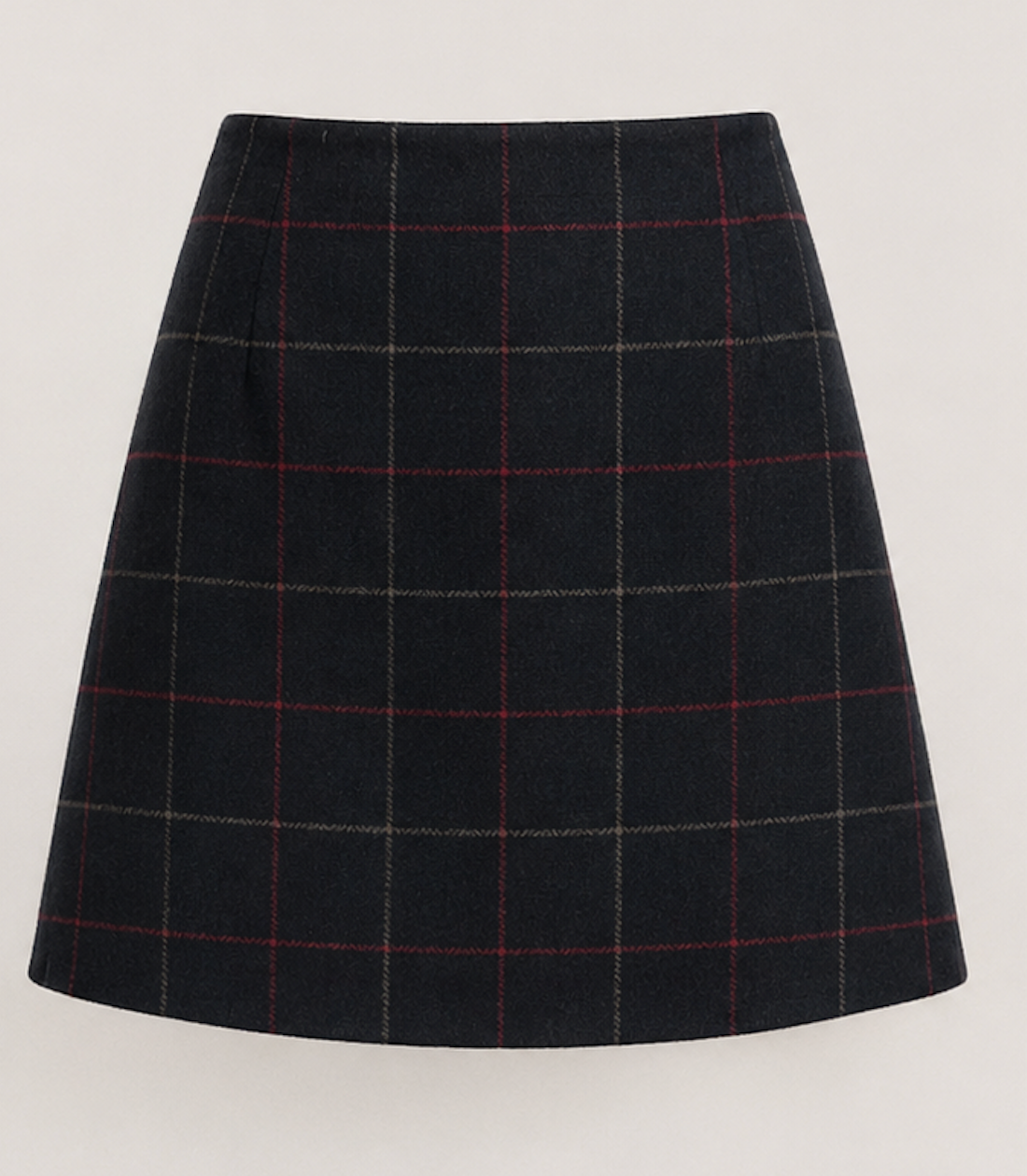 Plaid wool-blend mini skirt, UNIQLO - Size XS