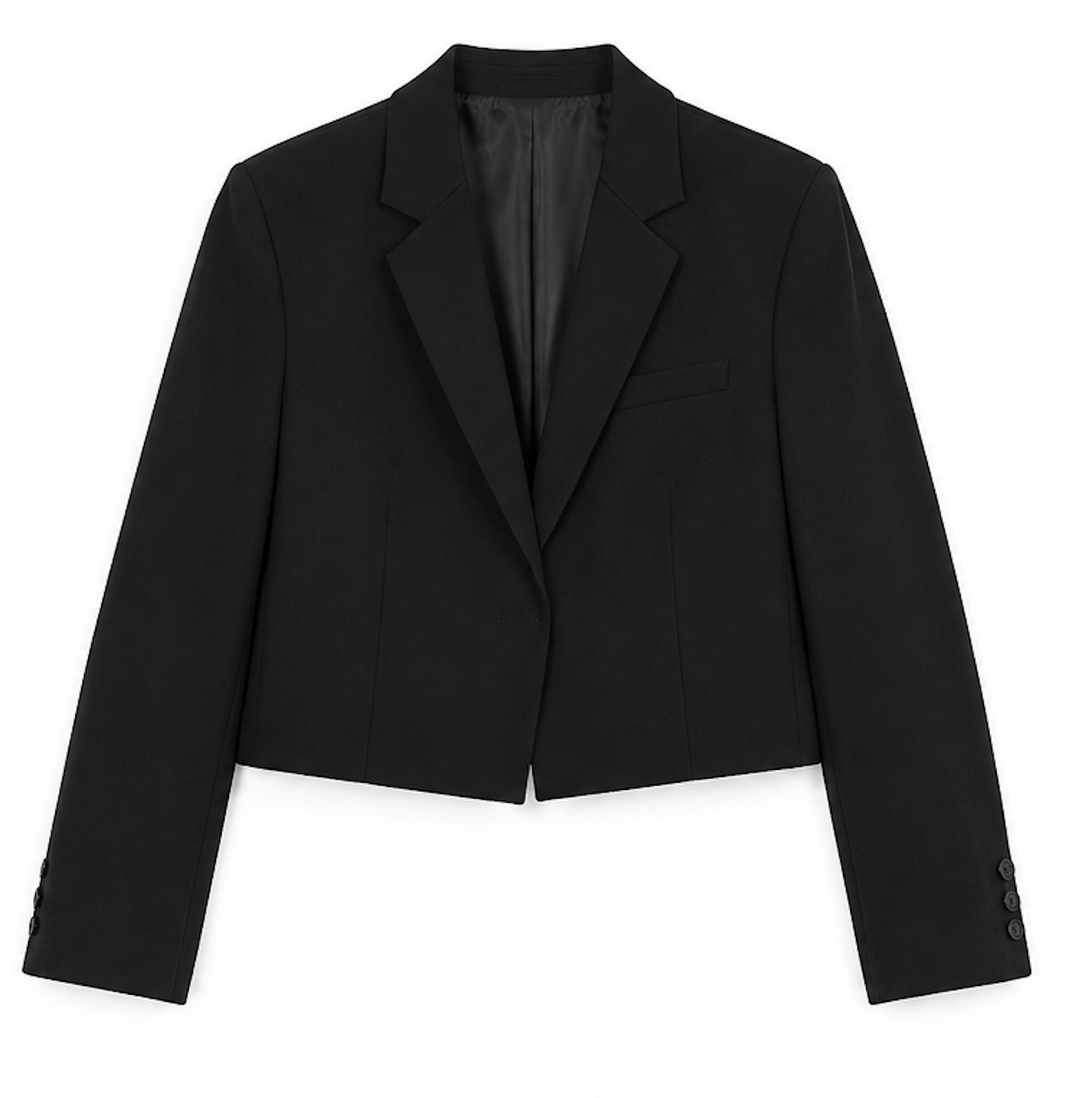 Black Blazer with details, H&M - Size EU 40