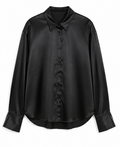 Oversize satin Bloouse, H&M - Size EU M
