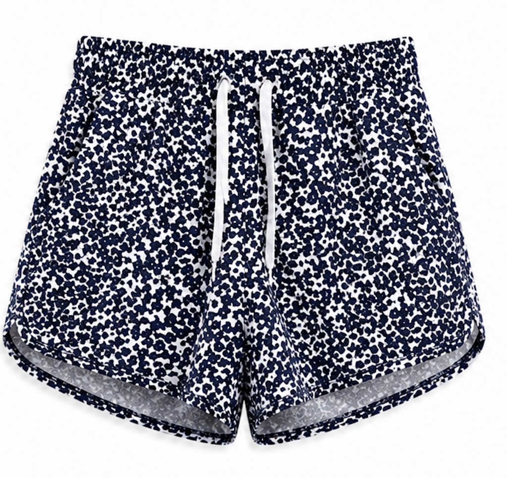 Navy/white floral sweat shorts, L.O.G.G. by H&M - Size S