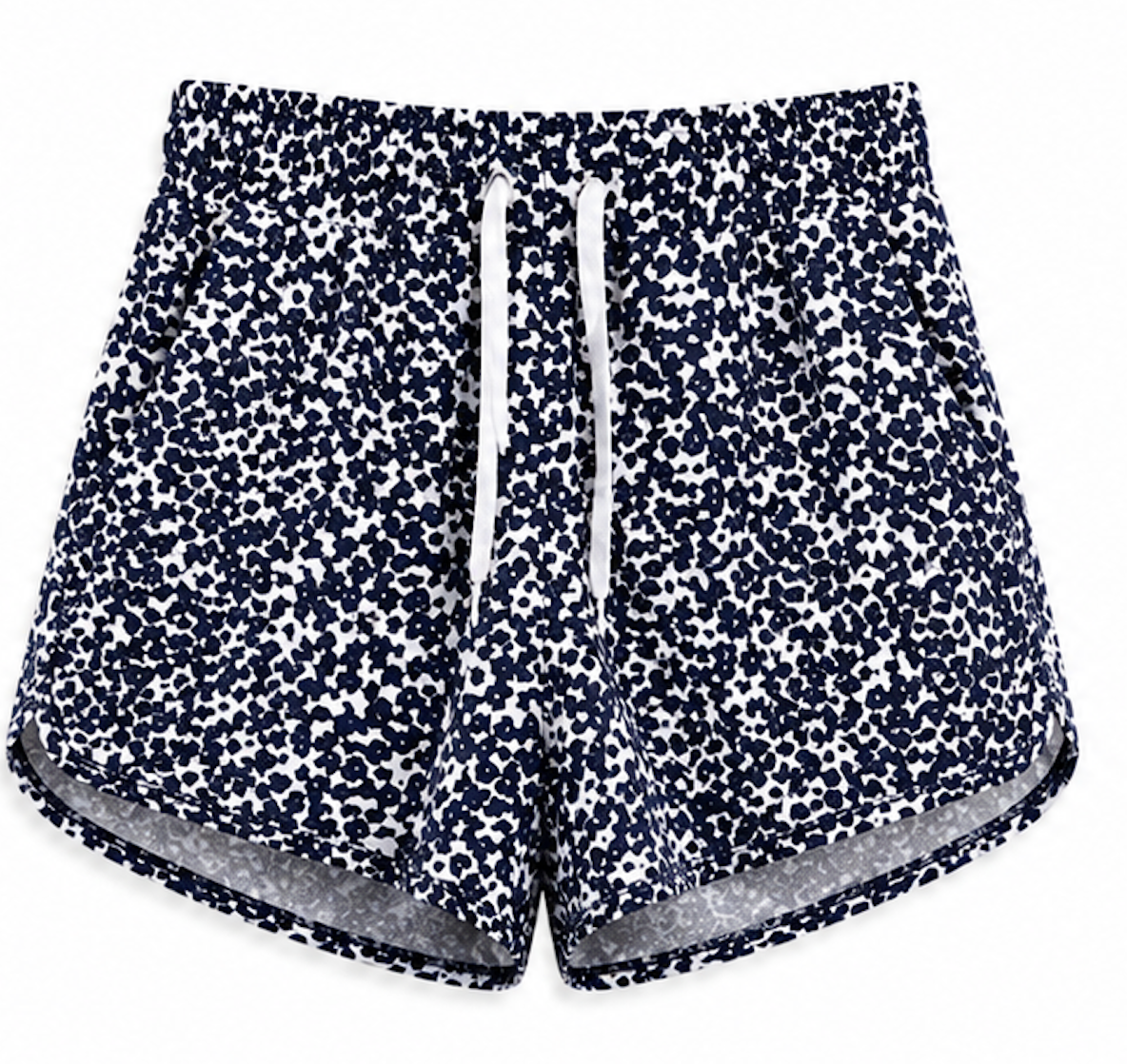 Navy/white floral sweat shorts, L.O.G.G. by H&M - Size S