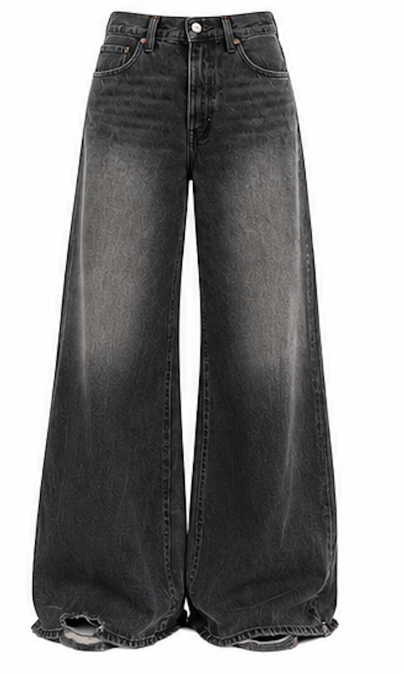 Wide Denim jeans, Design by SI - Size S