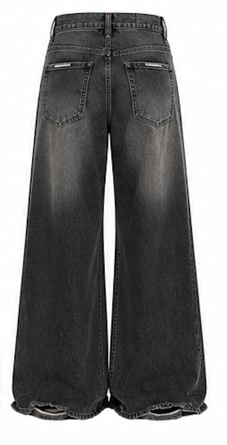 Wide Denim jeans, Design by SI - Size S