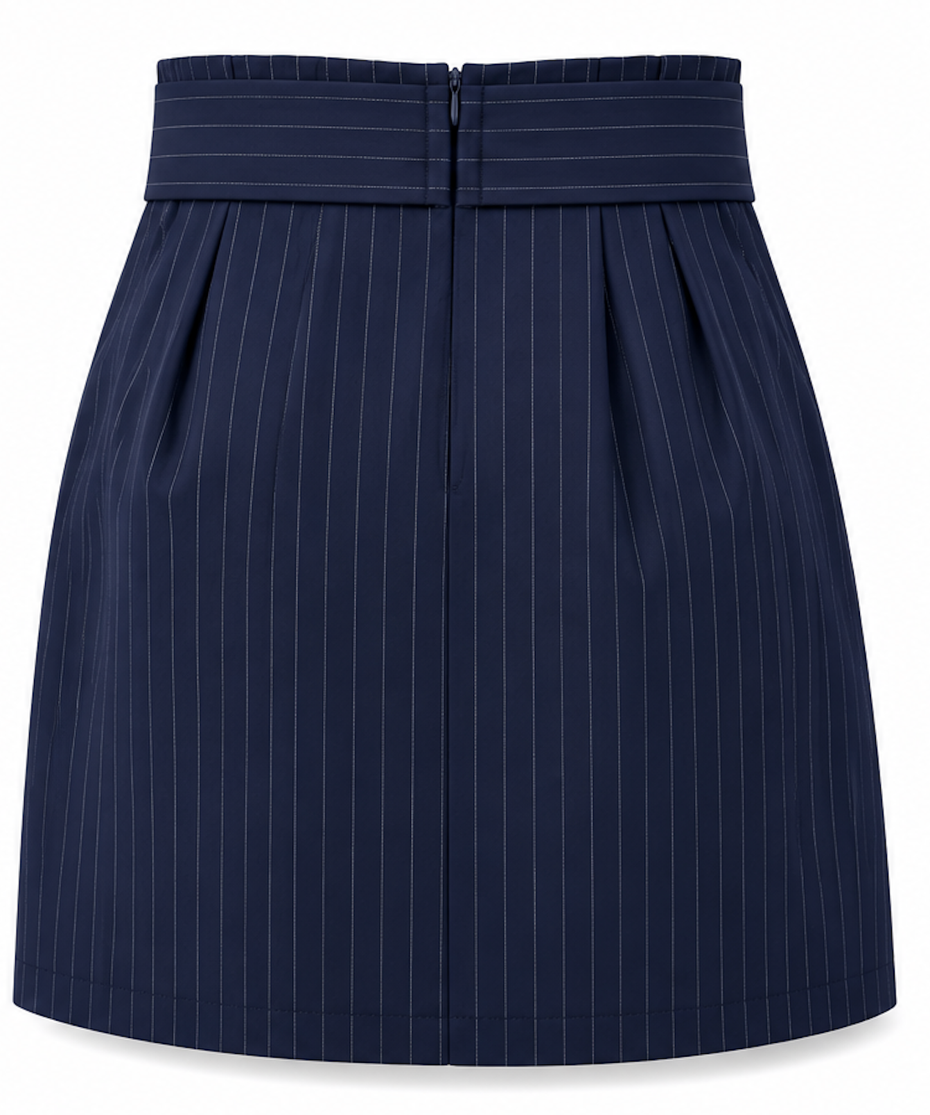 Pinstripe Belted Mini Skirt, H&M - Size EU 44