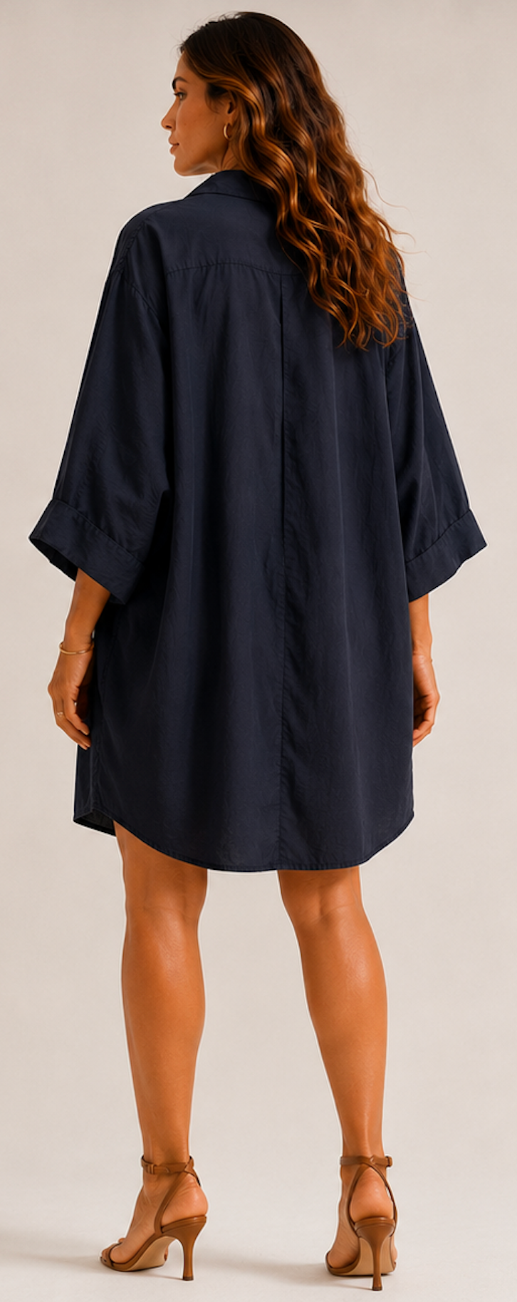 Black Shirt Dress, Monki  - Size L