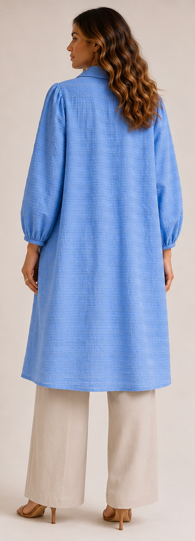Light Blue Blouse-dress, Only - Size XL