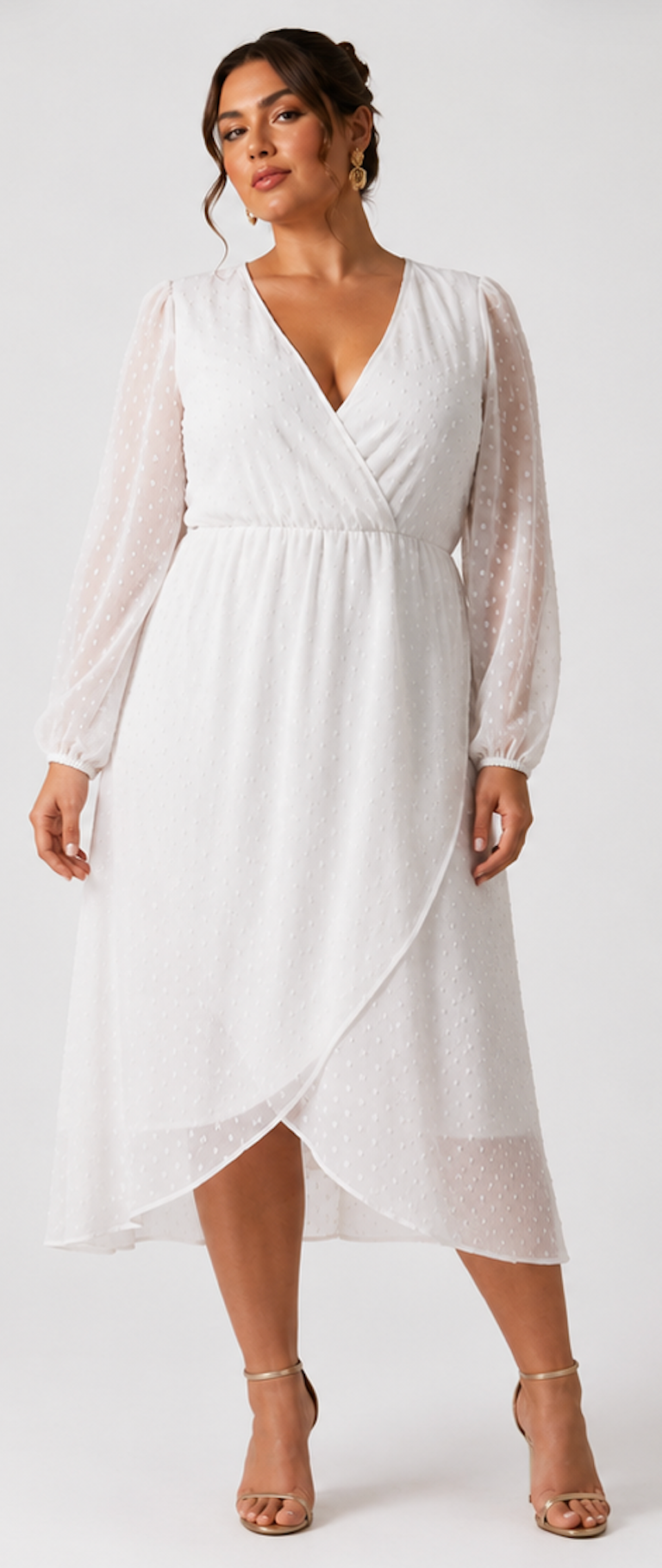 White sheer Dress, VILA  - Size L