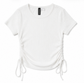 Ribbed Drawstring T-shirt, H&M Divided  - Size M