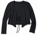 Ribbed tie-front cardigan, Monki  – Size S