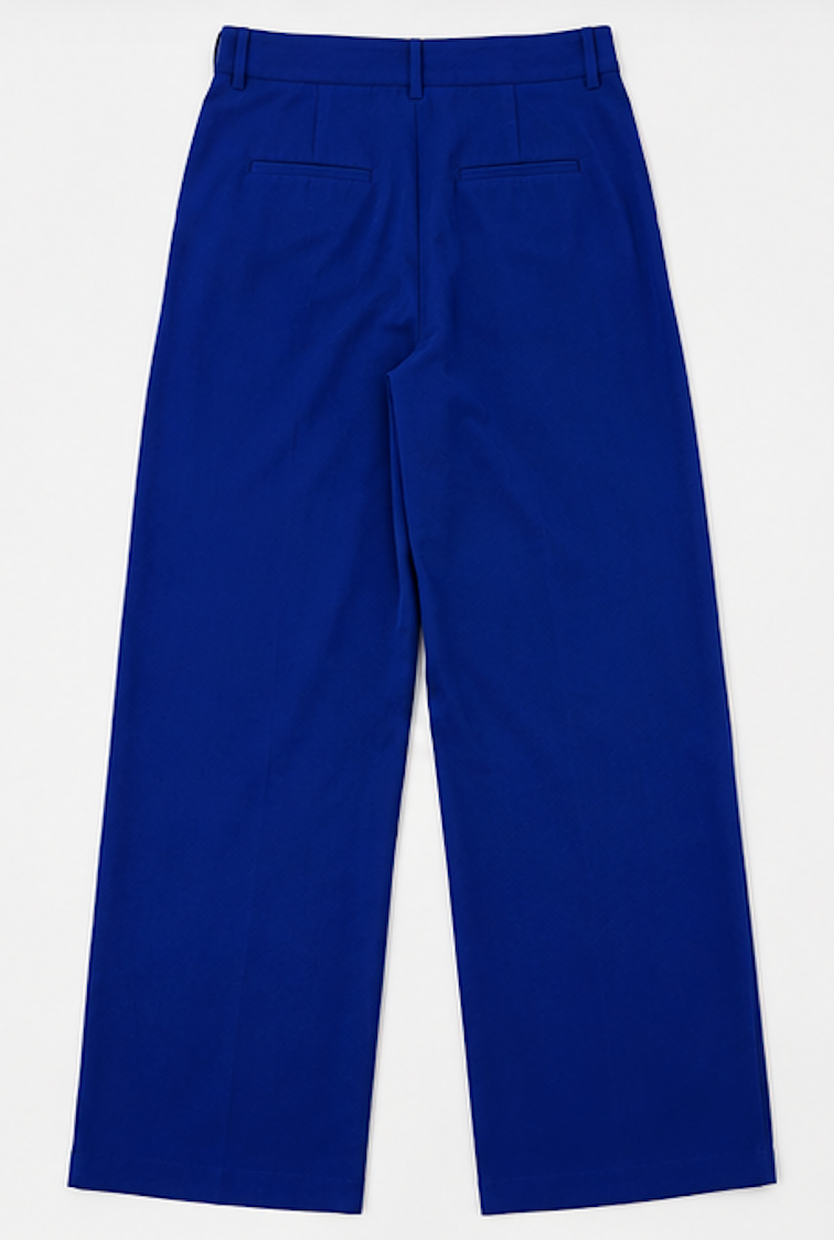 Wide-Leg Pleated Trousers, Anna Field - Size M