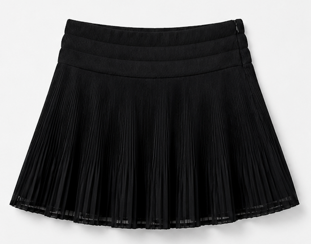 Black Pleated Stretch skirt, Envii – Size S