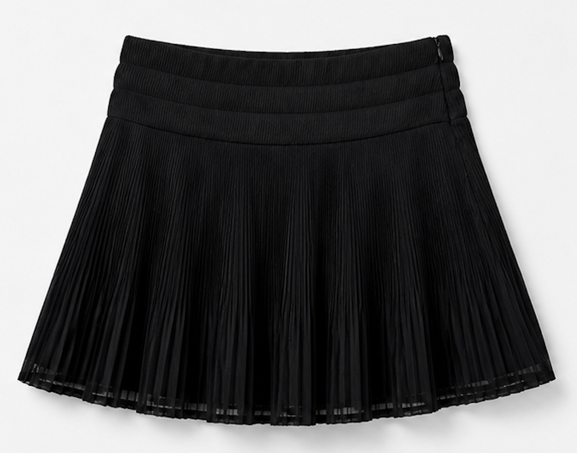 Black Pleated Stretch skirt, Envii – Size S