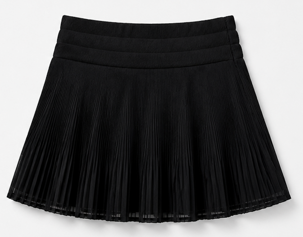 Black Pleated Stretch skirt, Envii – Size S