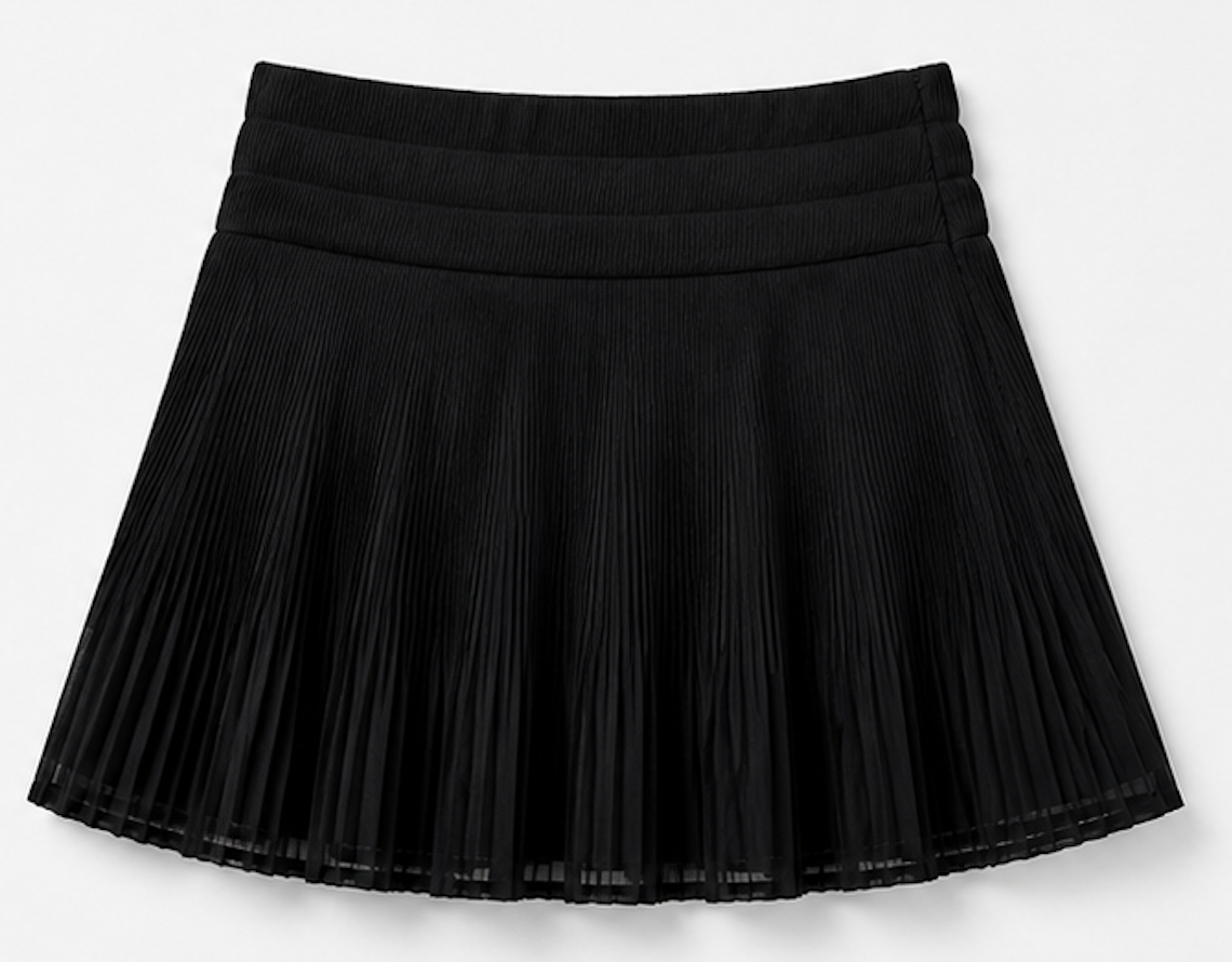 Black Pleated Stretch skirt, Envii – Size S