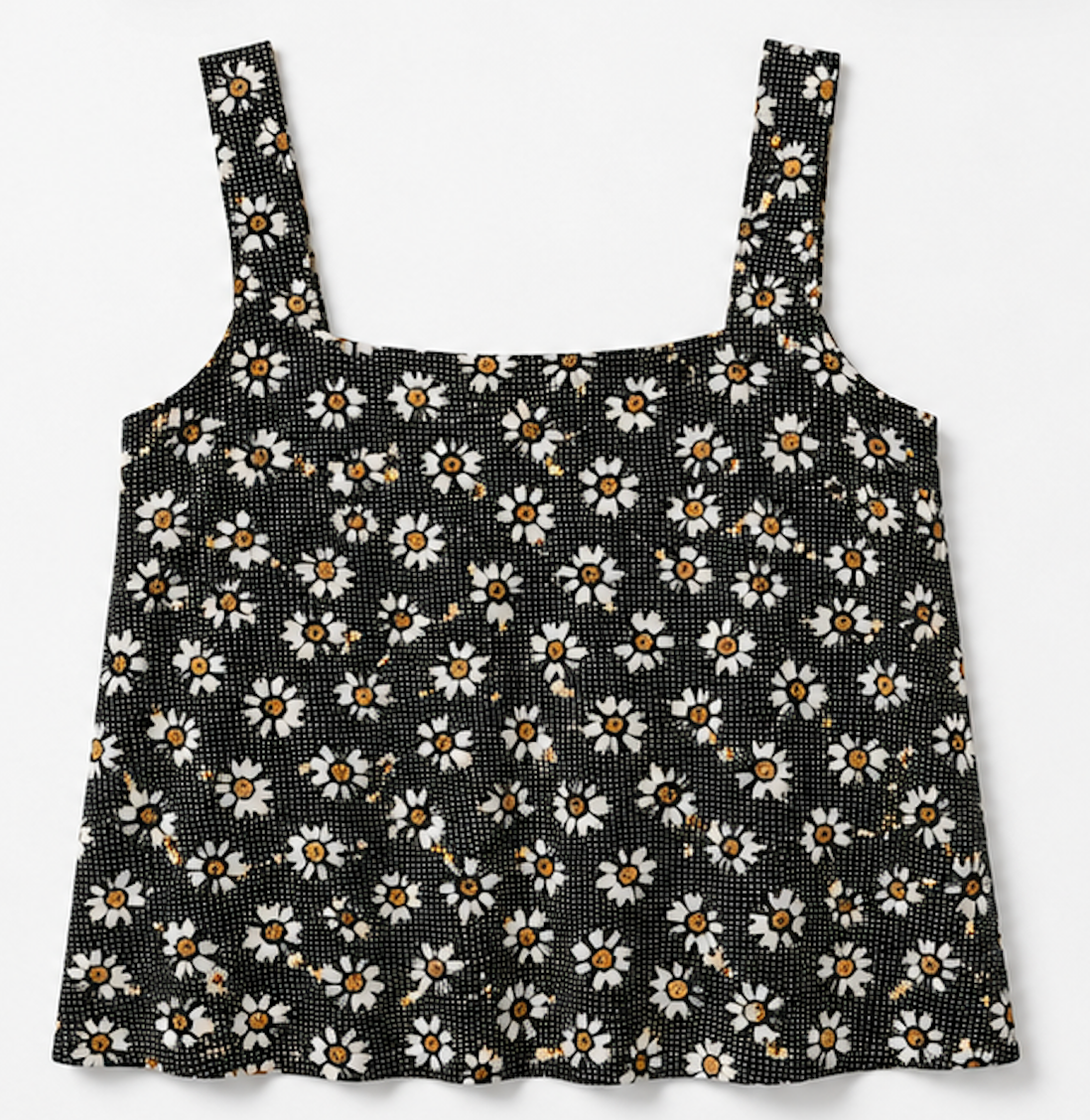 Daisy Print Crop Top, Topshop – Size S