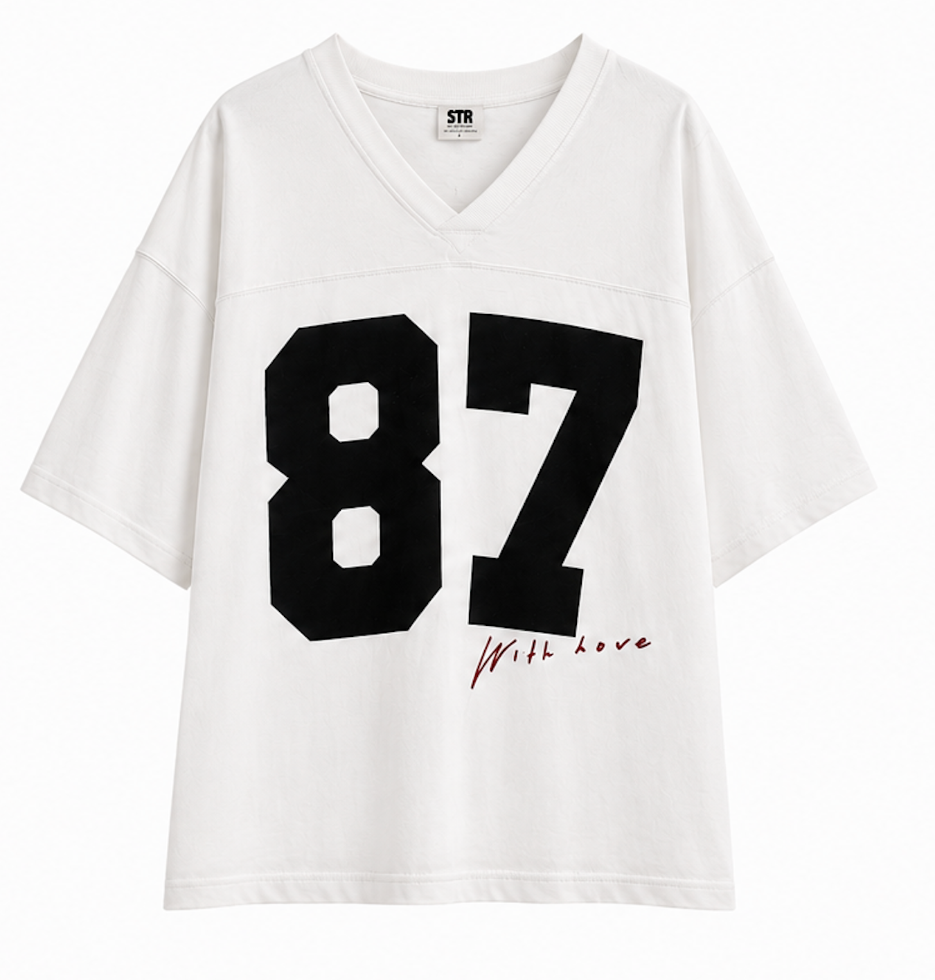 Oversize V-neck Football Jersey, STR Teen - Size M