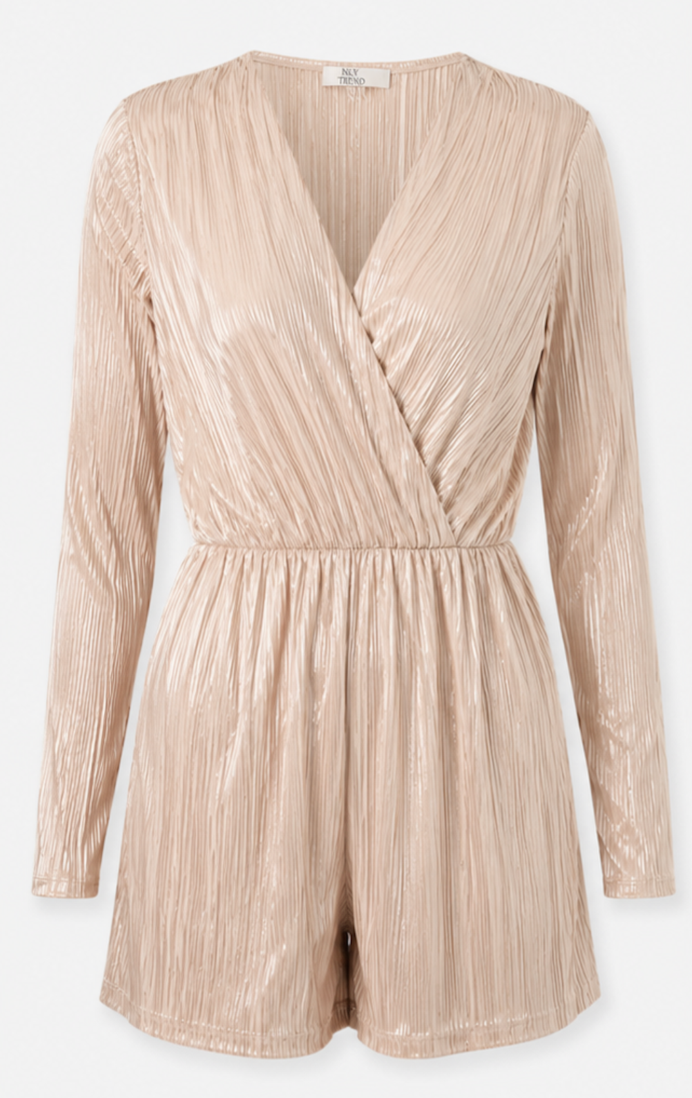 Pleated Jumpsuite in champagne color, NLY Trend  – Size XS