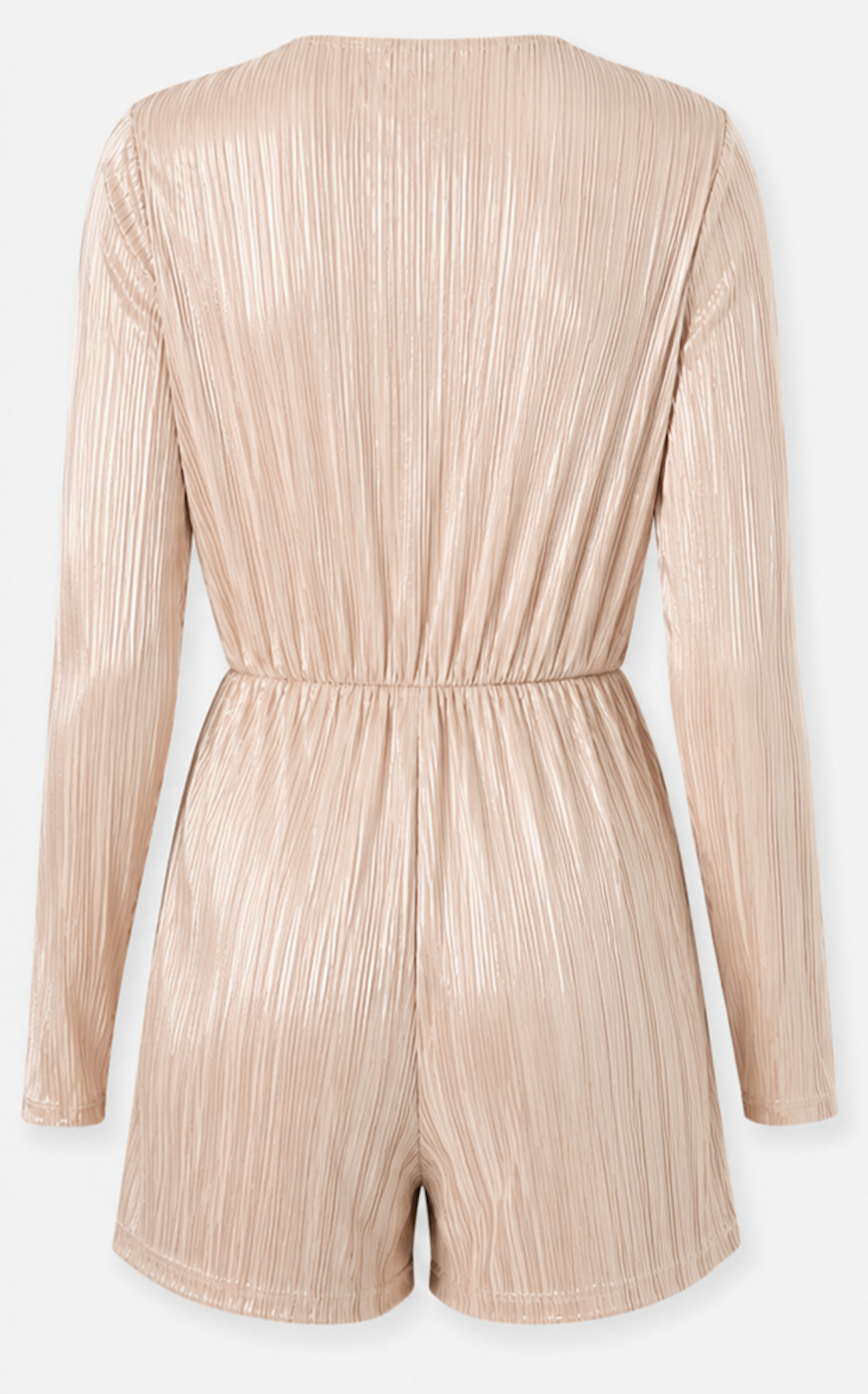 Pleated Jumpsuite in champagne color, NLY Trend  – Size XS