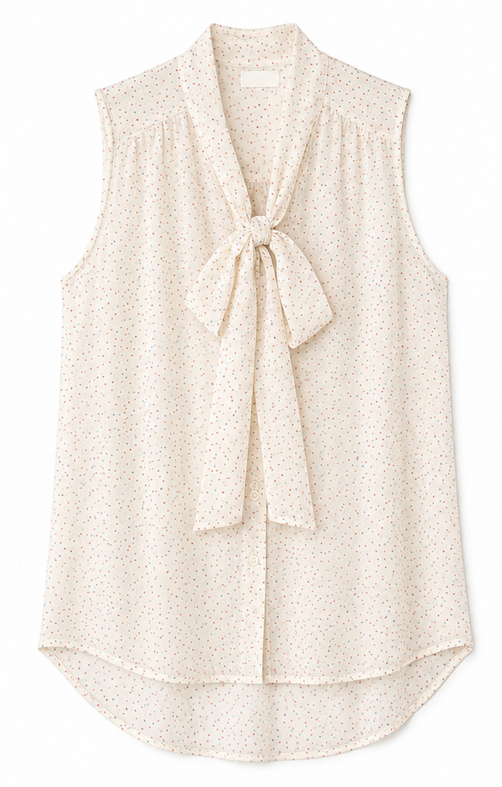 Polka Dot tie‑neck Blouse, Glamorous - Size 10